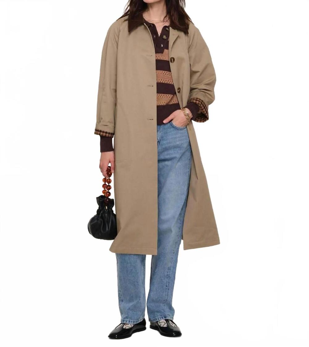 NEW HEARTLOOM beatriz trench coat in khaki